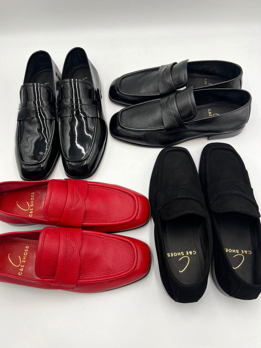 C Collection Deerskin Penny Loafer - Red